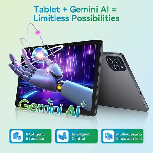 Android 15 Tablet مع عرض 11 بوصة FHD ، RAM 24GB RAM 256GB ROM/2TB TF ، T615 OCTA-CORE AI Tablets ، 8000mMAH/18W Charge ، 5G WIFI & 13MP Camer in Kuwait