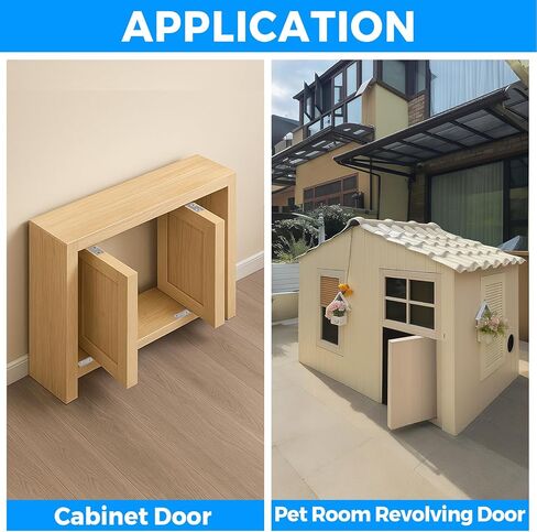 TamBee Door Pivot Hinge Heavy Duty Detent Hidden Bookcase Hinges Secret Door Hinges Stainless Steel Invisible Door Hinge Hardware with Hold Open in Kuwait