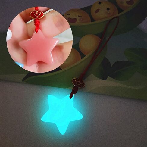 Glow in Dark Star Pendant Phone Chain Charm Hanging Rope Lovely Phone Strap Bag Decoration Lanyards Keychain Accessory in Saudi Arabia