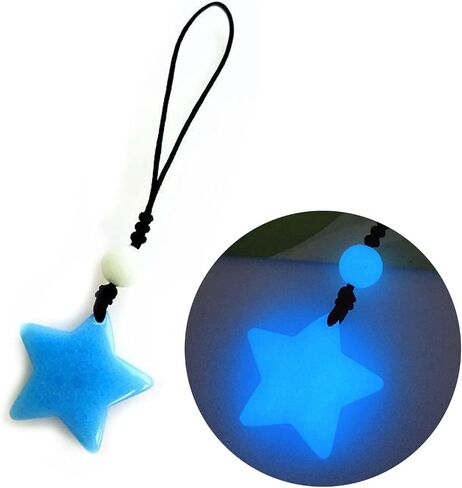 Glow in Dark Star Pendant Phone Chain Charm Hanging Rope Lovely Phone Strap Bag Decoration Lanyards Keychain Accessory in Saudi Arabia