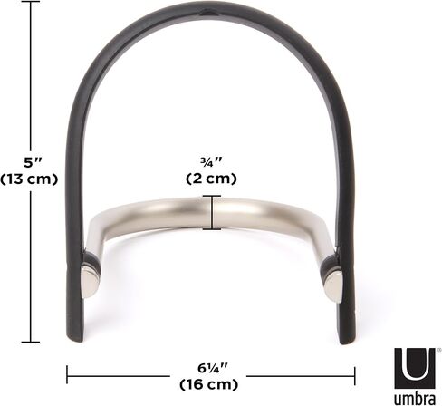 Umbra Udock Tablet/Phone Holder, Phone Easel/Tablet Easel -- Great For Kitchen, Props Up Your Screen So You Can Follow Along With Recipes, Read/Watch Online Content, Black/Nickel Finish in Saudi Arabia