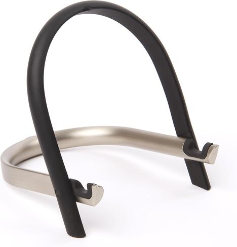 Umbra Udock Tablet/Phone Holder, Phone Easel/Tablet Easel -- Great For Kitchen, Props Up Your Screen So You Can Follow Along With Recipes, Read/Watch Online Content, Black/Nickel Finish in Saudi Arabia