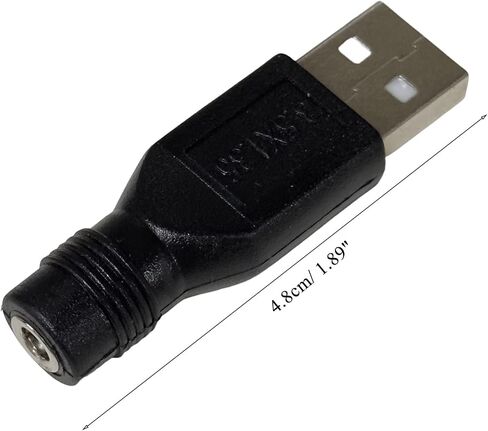 NUEAYMS Portable 5V USB to Adapter USB A Male to 3.5x1.35mm/4.0x1.7mm Female Connector for Small Or USB Electronics Charging in Saudi Arabia