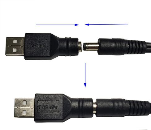 NUEAYMS Portable 5V USB to Adapter USB A Male to 3.5x1.35mm/4.0x1.7mm Female Connector for Small Or USB Electronics Charging in Saudi Arabia