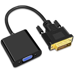 Full HD 1080P DVI D DVI to Adapter Video Cable Converter 24+1 25Pin to 15Pin Cable Converter for PC Computer M>oni>tor in Kuwait