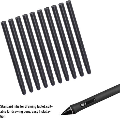 Ashata 10 pack استبدال القلم القلم nibs القياسي لصالح الخيزران intuos -490-690 -490-690 CTL460 CTH460 CTH461 CTH661 CTL471 CTH470 CTH670-480 -480S in Saudi Arabia