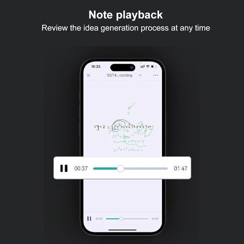 مجموعة دفاتر قلم Digital Pen Smart Smart ، مزامنة في الوقت الفعلي للرقمنة ، تشغيل خط اليد ، تخزين غير متصل بالإنترنت ، مع عبوات القلم ، تطبيق الدعم ، لاجتماع العمل in Saudi Arabia