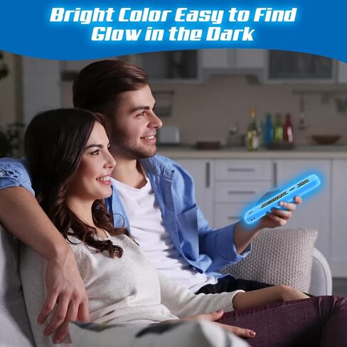 حالة السيليكون للسيطرة على جهاز التحكم عن بُعد LG MR25GA [مضاد للانزلاق] لغطاء واقي لـ MR25GA Magic Remote متوافق مع مسلسل تلفزيوني ذكي 2025 LG OLED REMOTE (Glow Blue) in Kuwait