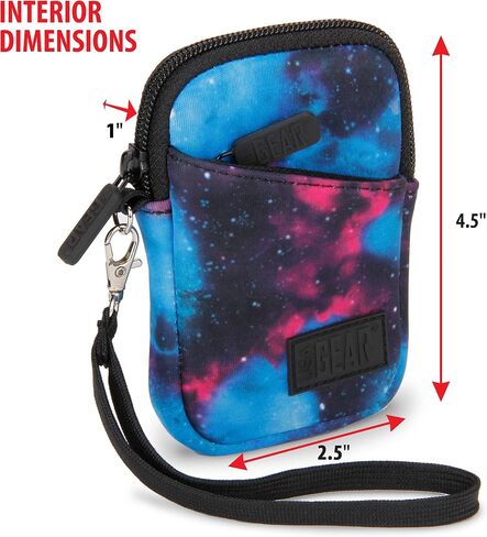 USA Gear Small Camera Pouch with Wrist Strap, Belt Loop - Small Digital Camera Case Fits Canon Powershot, Sony Cybershot, Nikon Coolpix, Kodak PIXPRO, G7 Mark iii - Fits 4.5 Inch Models in Kuwait