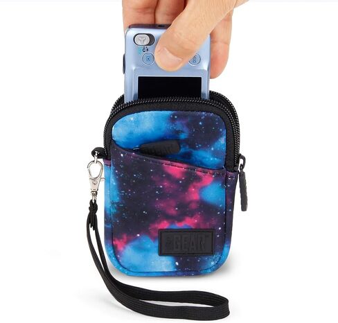 USA Gear Small Camera Pouch with Wrist Strap, Belt Loop - Small Digital Camera Case Fits Canon Powershot, Sony Cybershot, Nikon Coolpix, Kodak PIXPRO, G7 Mark iii - Fits 4.5 Inch Models in Kuwait