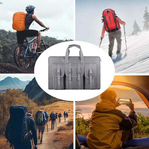 Starlink Gen 3 Satellite RV Carry Bag for Starlink V3 dish antenna and all accessories，Water-Resistant Dustproof Fabric large space，Easy to Carry for Outdoor RV Travel and Camping（Gen 3 Gray） in Kuwait