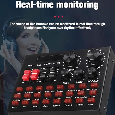 خلاط الصوت الاحترافي ، خلاط نغمة USB N9 Sound Card Game Live Streaming Contenser Recording Live Broadcast Multi-Functional Mixer لتسجيل ألعاب الكمبيوتر الشخصي in Kuwait