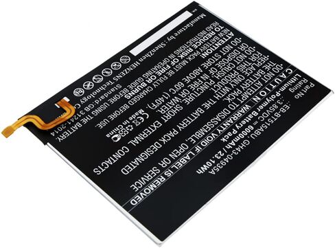 بطارية الكمبيوتر اللوحي الرقمي التآزر ، متوافقة مع جهاز Samsung SM-T510 ، (Li-Pol ، 3.85V ، 6000mAh) سعة عالية للغاية ، بديل لبطارية Samsung EB-BT515ABU in Saudi Arabia
