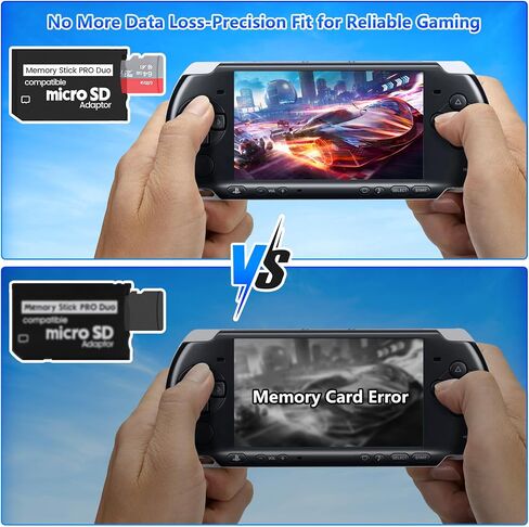 2 Pack Memory Stick Adapter ، Micro SD to Memory Stick Pro Duo Magicgate ، متوافق مع PSP ، الكاميرات الرقمية ، HandyCam in Kuwait