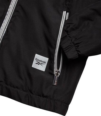 Reebok Girls' Jacket - Weather Resistant Polar Fleece Lined Windbreaker Coat, Storm Guard Hood - Light Jacket for Girls, 7-16 in Saudi Arabia