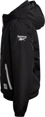 Reebok Girls' Jacket - Weather Resistant Polar Fleece Lined Windbreaker Coat, Storm Guard Hood - Light Jacket for Girls, 7-16 in Saudi Arabia