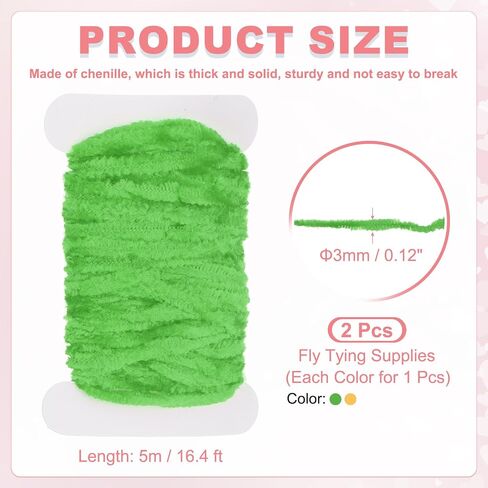 Patikil Chenille Fly Rayon Chenille Fly Tying Tying Line Line Fly Thread Supplies in Saudi Arabia