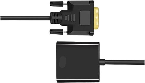 Full HD 1080P DVI D DVI to Adapter Video Cable Converter 24+1 25Pin to 15Pin Cable Converter for PC Computer M>oni>tor in Kuwait