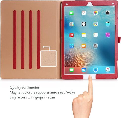 ProCase for iPad Pro 12.9 2017/2015 Case (1st & 2nd Generation), Stand Folio Case Cover for iPad Pro 12.9 Inch (Old Model 2017/2015), with Multiple Viewing Angles, Pencil Holder -Black in Saudi Arabia