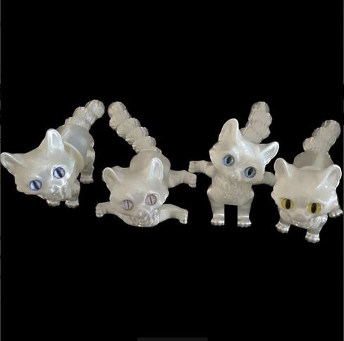 3D المطبوعة Ragdoll Cat 3D الحيوانات المطبوعة لعبة واقعية Ragdoll Cat تمثال مفصلية Cat Toy Toy لعشاق Cat Cat Art Sculpture in Kuwait