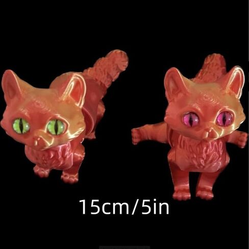 3D المطبوعة Ragdoll Cat 3D الحيوانات المطبوعة لعبة واقعية Ragdoll Cat تمثال مفصلية Cat Toy Toy لعشاق Cat Cat Art Sculpture in Kuwait