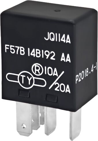 Relay F57B14B192AA (Pack of 1), 10A/20A 12VDC 5Pins Automotive Relay F57B 14B192 AA - OEM Replacement, Compatible for Select Ford, Toyota, Cadillac Vehicles in Saudi Arabia