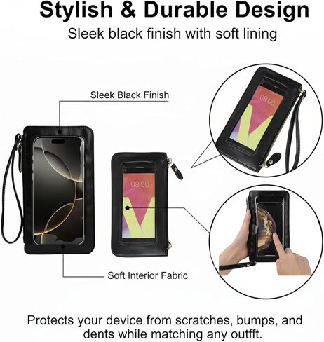 Phone Crossbody Bag Compatible with Samsung Galaxy S25 Ultra, S25 Plus, S24 FE, S24 Plus, S24 Ultra, S23 Plus, S23 Ultra, F06 5G A16 A16 5G F05 M05 M55s A06 F14 4G Z Flip6 M35 F55 C55 in Saudi Arabia