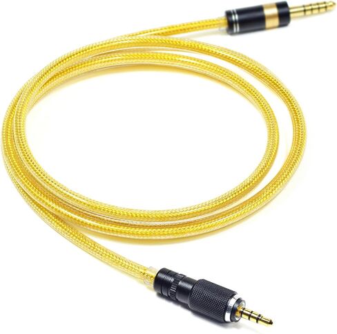 GUCraftsman 6N OFC Silver-Plated with Metal Shielding Layer 4.4mm 3.5mm Headphone Upgrade Cable for Sony MDR-MV1 MDR-M1 MDR-M1ST (4.4mm Plug) in Saudi Arabia