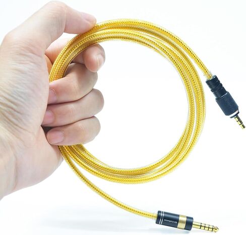 GUCraftsman 6N OFC Silver-Plated with Metal Shielding Layer 4.4mm 3.5mm Headphone Upgrade Cable for Sony MDR-MV1 MDR-M1 MDR-M1ST (4.4mm Plug) in Saudi Arabia