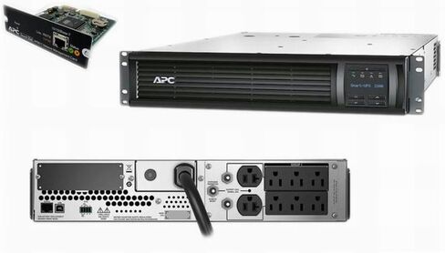 APC SMT2200R2X180 Smart-Ups 2200VA 1980W 120V 2U Power Battery Backup AP9630 SMT2200RM2U BUNDLE (متجدد) in Saudi Arabia