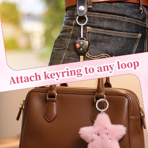20pcs ربيع o حلقات ، 1 بوصة مقطع carabiner المعدني ، مقاطع مشبك مفاتيح مستديرة لصنع حقيبة اليد in Saudi Arabia
