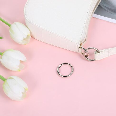 20pcs ربيع o حلقات ، 1 بوصة مقطع carabiner المعدني ، مقاطع مشبك مفاتيح مستديرة لصنع حقيبة اليد in Saudi Arabia