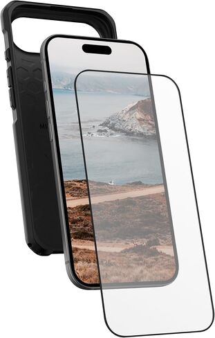 Urban Armor Gear UAG مصممة لحامي شاشة هواء iPhone 6.5 بوصة درع زجاجي - مضاد للأصفر HD Clarity Proof Proof Glass ، Clear in Saudi Arabia