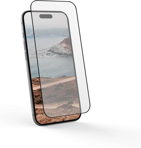 Urban Armor Gear UAG مصممة لحامي شاشة هواء iPhone 6.5 بوصة درع زجاجي - مضاد للأصفر HD Clarity Proof Proof Glass ، Clear in Saudi Arabia