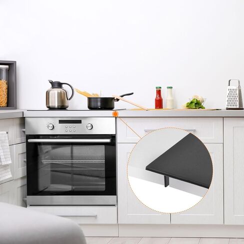 PATIKIL 21 Inch Silicone Stove Gap Covers, Heat Resistant Oven Gap Filler Seals Gaps Black for Kitchen Counter in Saudi Arabia