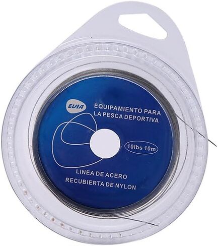 10mleader ، 7 خيوط فولاذية الصيد الصيد سلك كبير لأسماك الفم الكبيرة ، متوفرة في 5 أنواع سحب (10 رطل) in Saudi Arabia