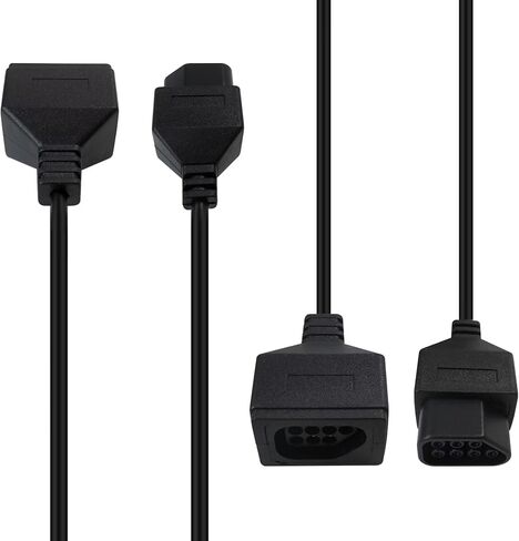 New Version 2-Pack 1.8M/6FT Replacement Controller Extension Cable for Nintendo Entertainment System NES in Saudi Arabia