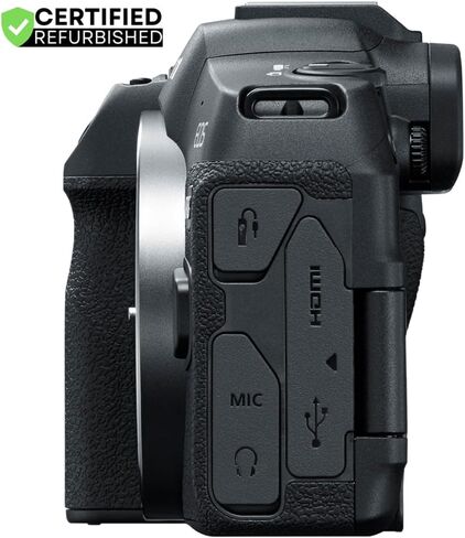 Canon EOS R8 Full Frame Frame Lonclable Lens Camera (متجددة) | نموذج شريك Canon USA الرسمي | Body 5803C002 حزمة مع كيس تروس ديكو + ميكروفون + ترايبود + برامج وملحقات طقم in Saudi Arabia