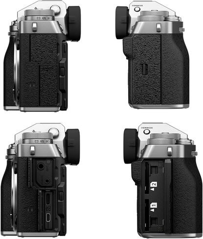 Fujifilm X-T5 Mirrorless Digital Camera Body - Silver Bundle with Cleaning kit + 12 Inch Flexible Vlogging Tripod + Travel Camara Bag in Saudi Arabia