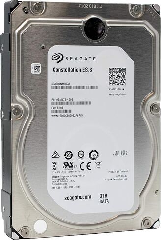 Seagate Constellation ES.3 ST3000NM0033 3TB 7200 RPM 128MB CACHE SATA 6.0GB/S 3.5 "Enterprise (متجدد) in Saudi Arabia