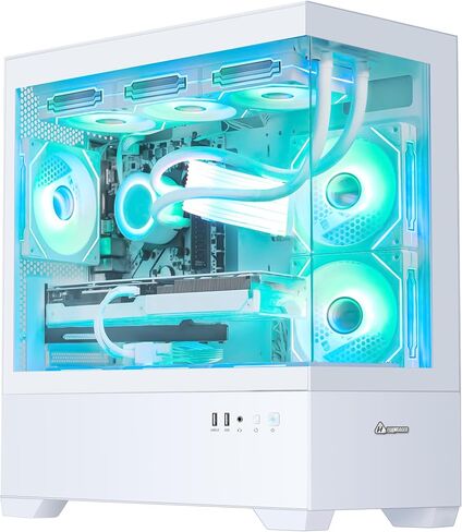 Gefrouph Gaming PC AMD Ryzen 7 5700x 8-Core 3.4 GHz ، Geforce RTX 5060 TI 8GB DLSS 4 GDDR7 ، 32GB DDR4 RAM 3200MHZ ، 1TB PCIE + 2TB SATA SSD ، WIFI & Bluetooth Tower PC Windows 11 in Kuwait
