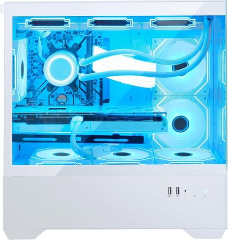 Gefrouph Gaming PC AMD Ryzen 7 5700x 8-Core 3.4 GHz ، Geforce RTX 5060 TI 8GB DLSS 4 GDDR7 ، 32GB DDR4 RAM 3200MHZ ، 1TB PCIE + 2TB SATA SSD ، WIFI & Bluetooth Tower PC Windows 11 in Kuwait