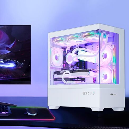Gefrouph Gaming PC AMD Ryzen 7 5700x 8-Core 3.4 GHz ، Geforce RTX 5060 TI 8GB DLSS 4 GDDR7 ، 32GB DDR4 RAM 3200MHZ ، 1TB PCIE + 2TB SATA SSD ، WIFI & Bluetooth Tower PC Windows 11 in Kuwait