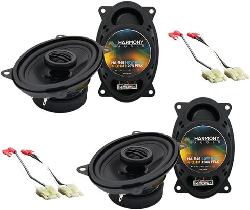 Ammarony Audio متوافق مع 1988-1994 CHEVY CK TRACK (الحجم الكامل) (2) حزمة ترقية مكبر الصوت الجديدة HA-R46 مع HA-724500 استبدال مكبر الصوت in Saudi Arabia