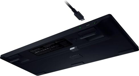 Razer Blackwidow V4 Low Plump TKL Hyperspeed اللوحة اللاسلكية اللوحة اللاسلكية: مفاتيح ميكانيكية صفراء - 2.4 جيجا هرتز لاسلكي وبلوتوث - أسطوانة متعددة الوظائف - 3 أزرار تحكم - عمر بطارية طويلة in Kuwait