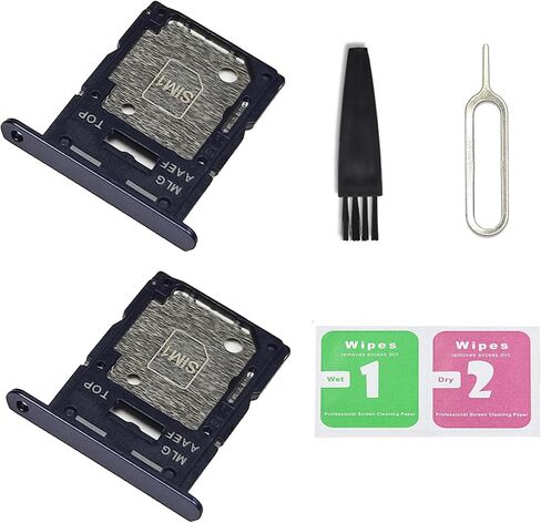 2 أجهزة كمبيوتر لجهاز Galaxy A15 5G استبدال صينية بطاقة SIM المزدوجة ، حامل فتحة بطاقة SIM مزدوج متوافق مع Galaxy A15 5G (Black Brave) in Saudi Arabia