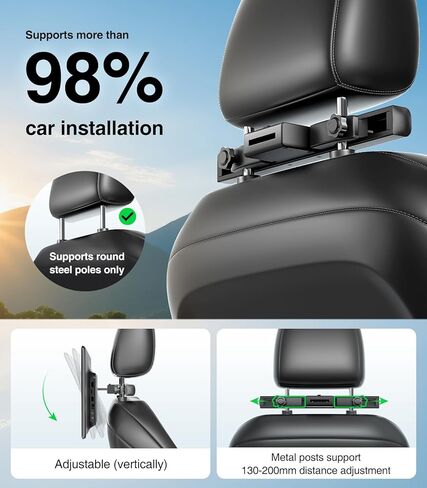15.6inch Android 13 Headrest Monitor Car TV Touchscreen Entertainment System for Backseat,Support Phone Wireless Mirroring Sync Screen HDMI Bluetooth USB SD 4K Video Playback (2G+32G(2PCS)) in Saudi Arabia