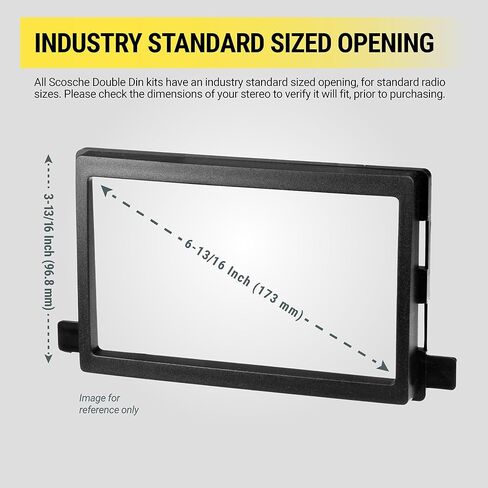 Scosche Ui3030 Double or Single DIN with Pocket Radio Install Dash Kit Compatible with Select 1982-2020 Import and Domestic Vehicles - Aftermarket Car Stereo Installation Kit - See Fit Guide in Images in Saudi Arabia