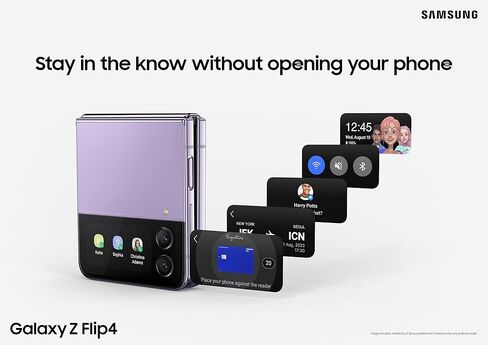 Samsung Galaxy Z Flip 4 SM-F721U مصنع غير مؤمن 128 جيجابايت من الجرافيت ممتاز (متجدد) in Saudi Arabia
