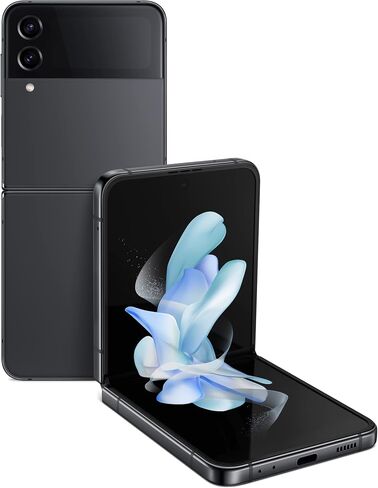 Samsung Galaxy Z Flip 4 SM-F721U مصنع غير مؤمن 128 جيجابايت من الجرافيت ممتاز (متجدد) in Saudi Arabia